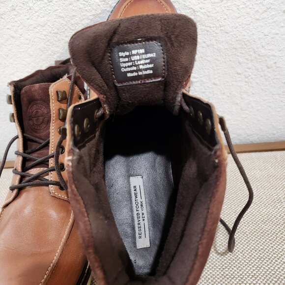 Reserved Footwear Kappa Men's Leather Ankle Boots. - Picture 8 of 12